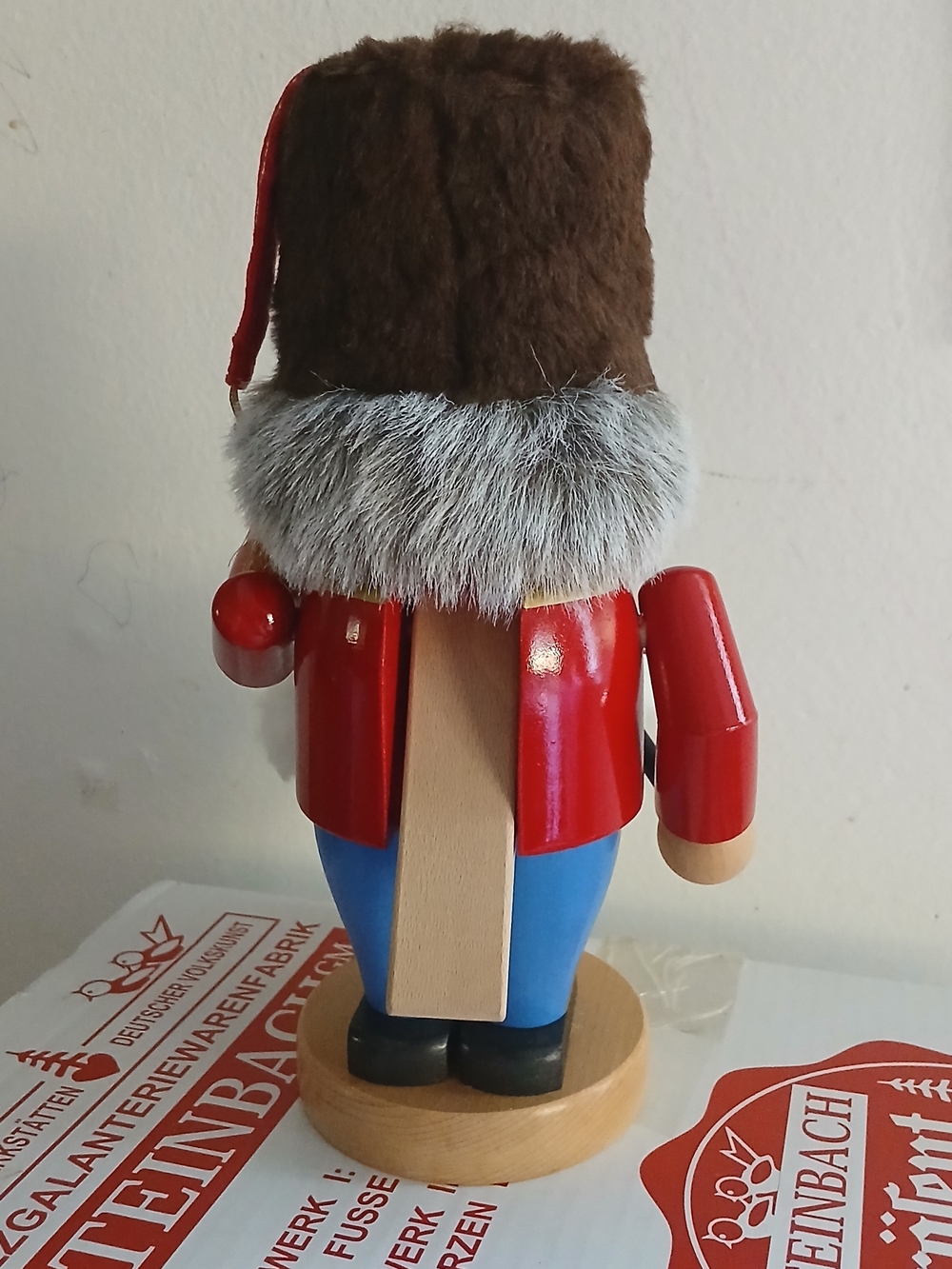 Vintage Steinbach Germany Wood Nutcracker Drummer Soldier Christmas + Box 10.5" - Picture 7 of 13
